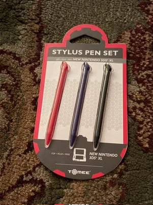 New Tomee Stylus Pen Set (3-Pack) for Nintendo New 3DS XL