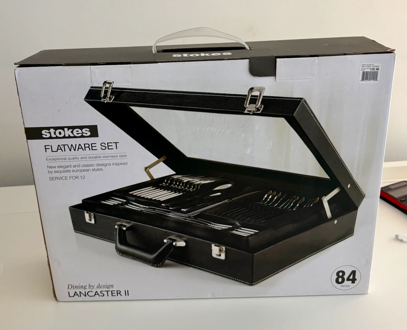 Unopened Stokes Flatware Set - Lancaster II - 84 Pieces