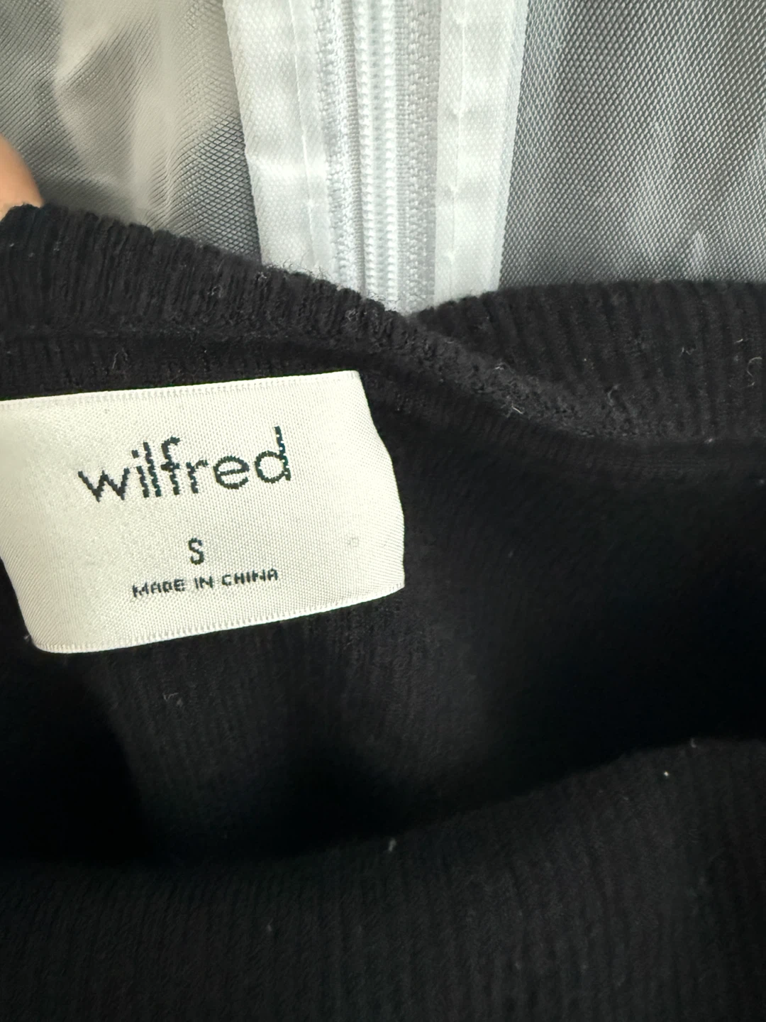 Wilfred Black Off-the-Shoulder Sweater - photo 2