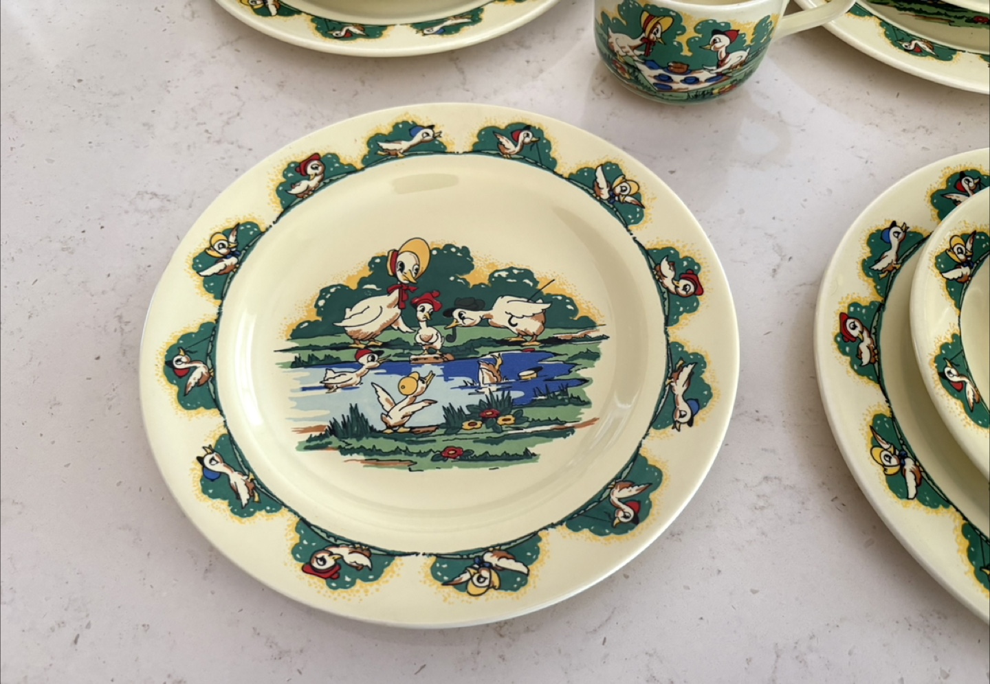 Wade England "Quack-Quacks by Robert Barlow" Child's Tea Set - photo 4