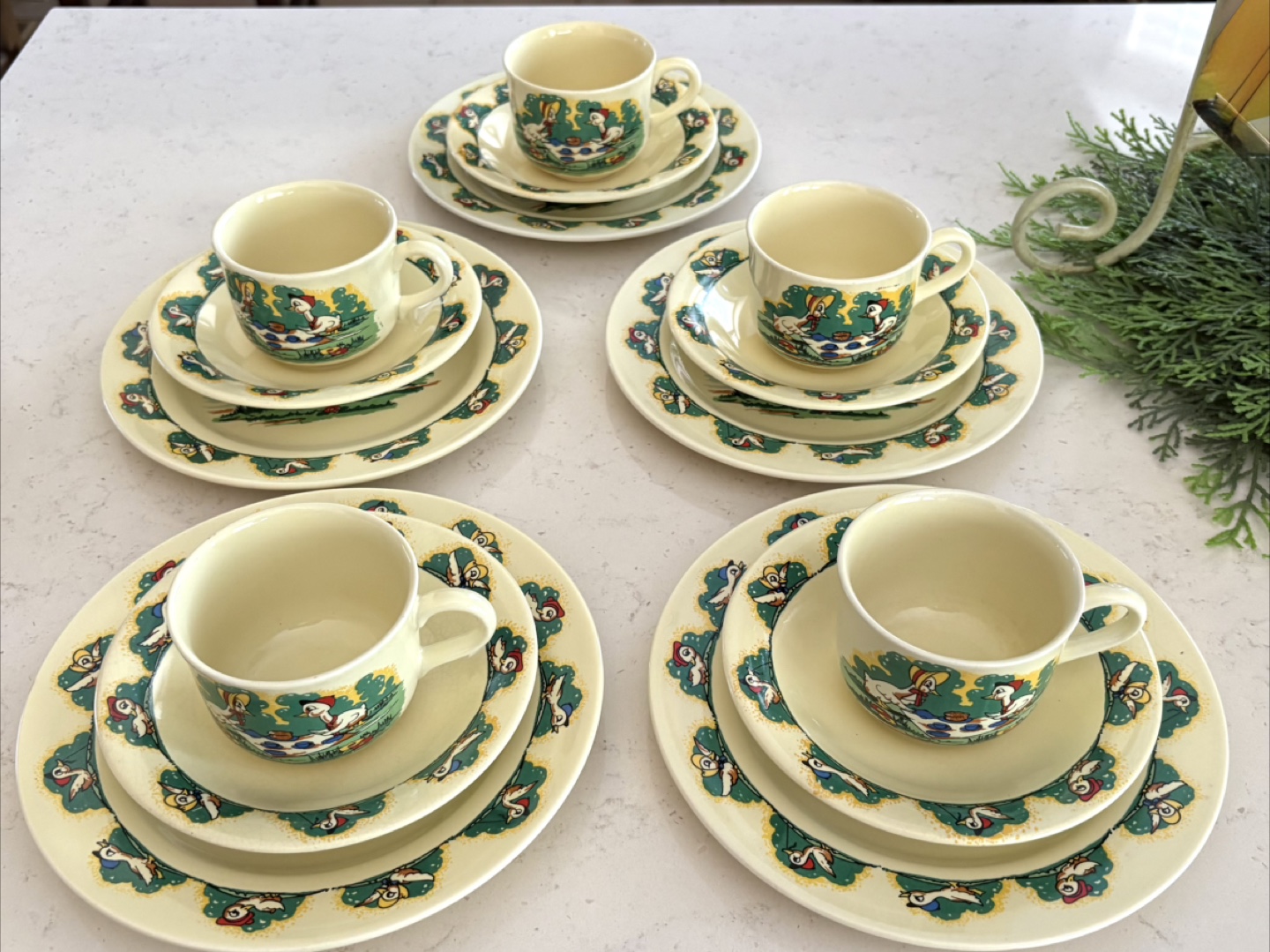Wade England "Quack-Quacks by Robert Barlow" Child's Tea Set - photo 3