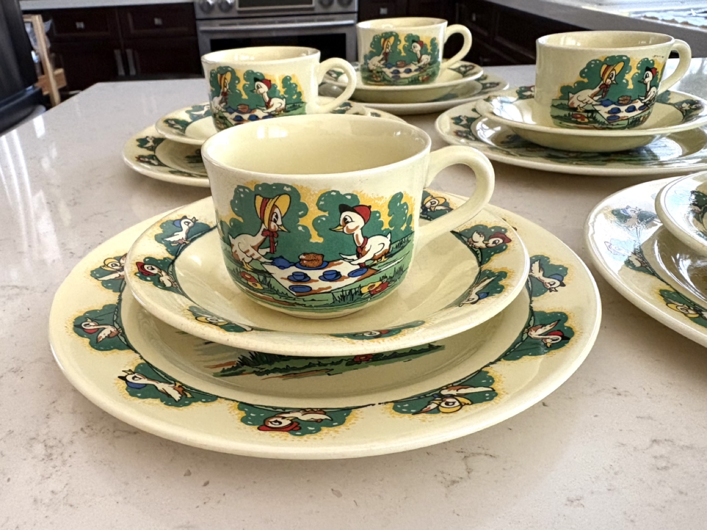 Wade England "Quack-Quacks by Robert Barlow" Child's Tea Set