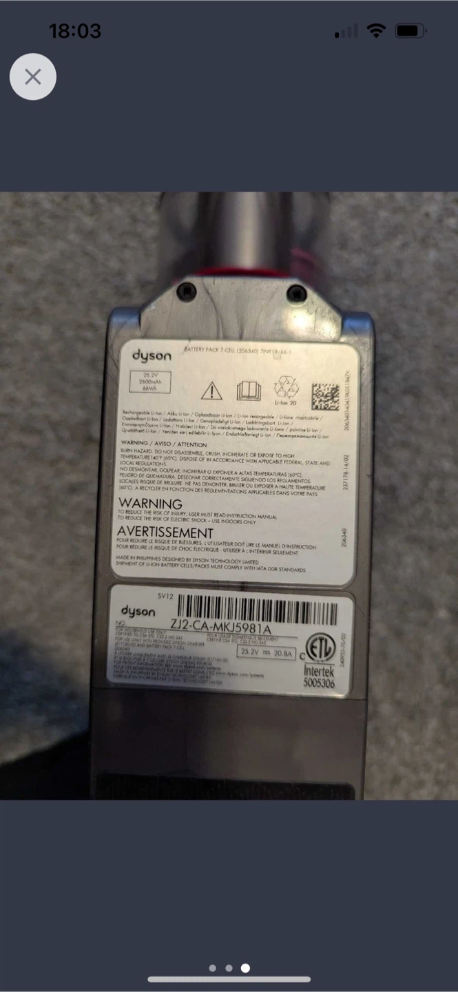Dyson Cyclone V10 - photo 2