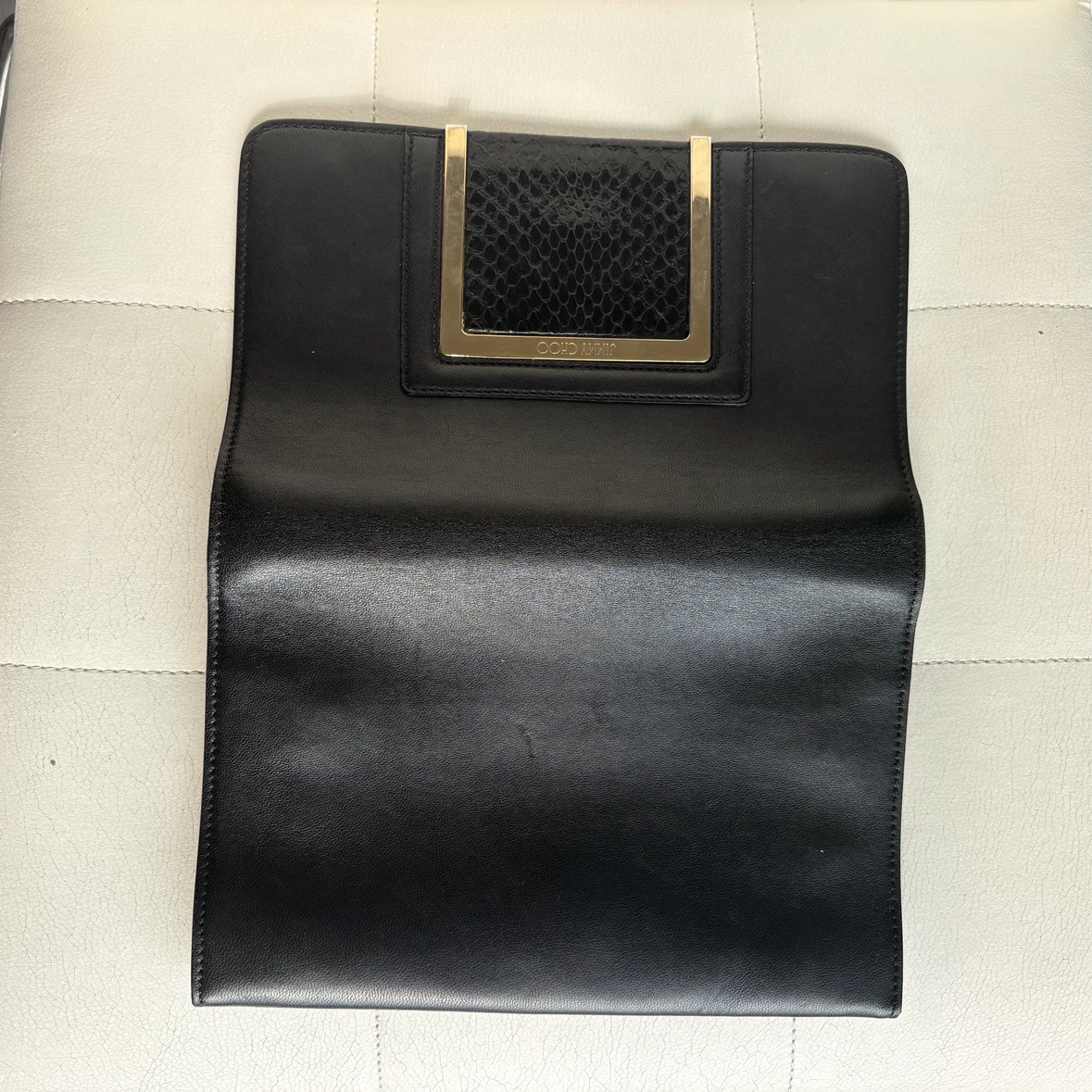 Jimmy Choo Black Leather Clutch - photo 2