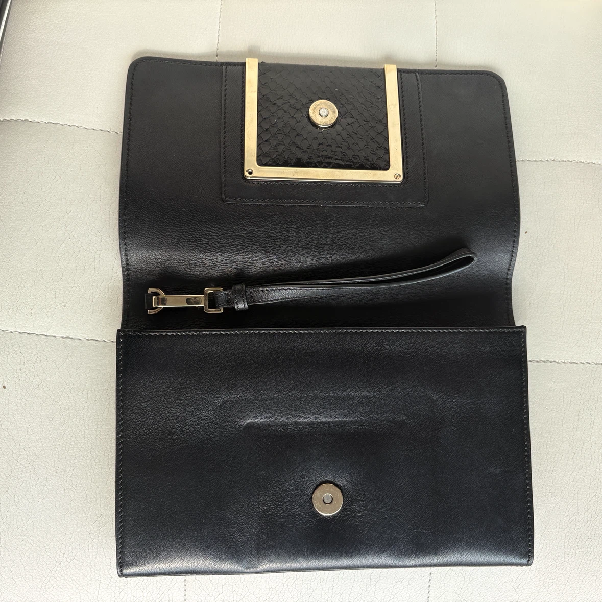 Jimmy Choo Black Leather Clutch - photo 3