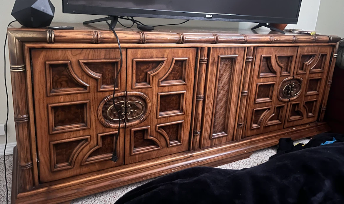 Vintage Wooden Sideboard Cabinet dresser or tv