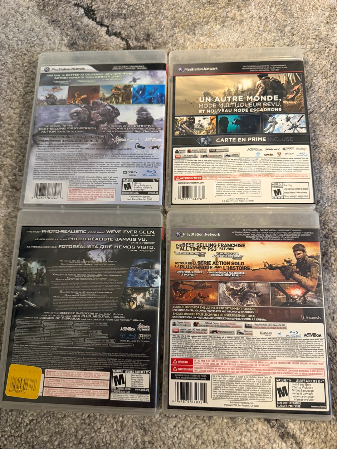 Call of Duty PS3 Games Collection - photo 2