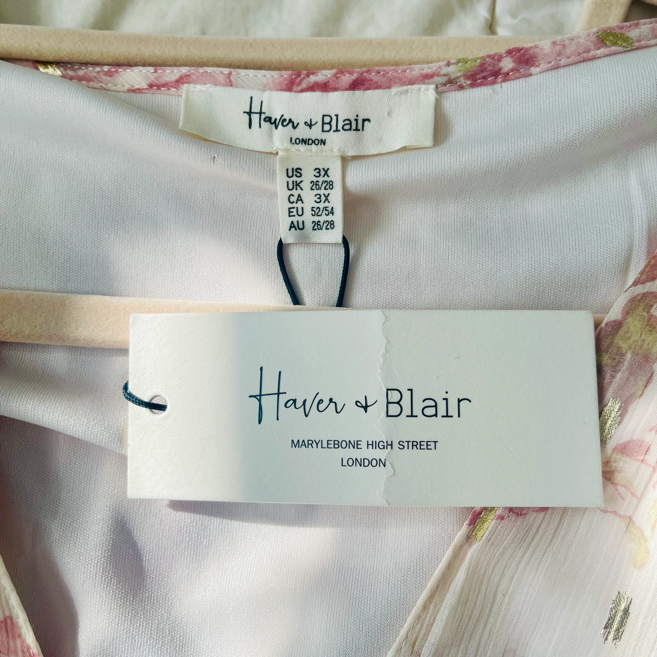 Brand New Haver & Blair Floral Ruffle Maxi Dress size 3X - photo 2