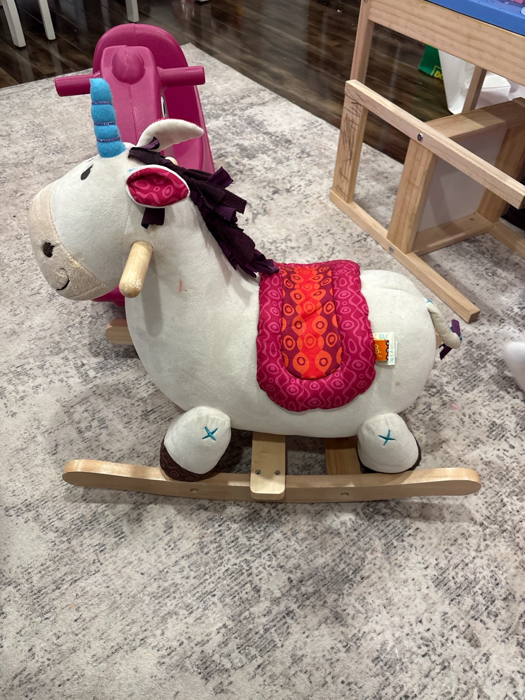 Plush Rocking Horse/Unicorn Toy - photo 2