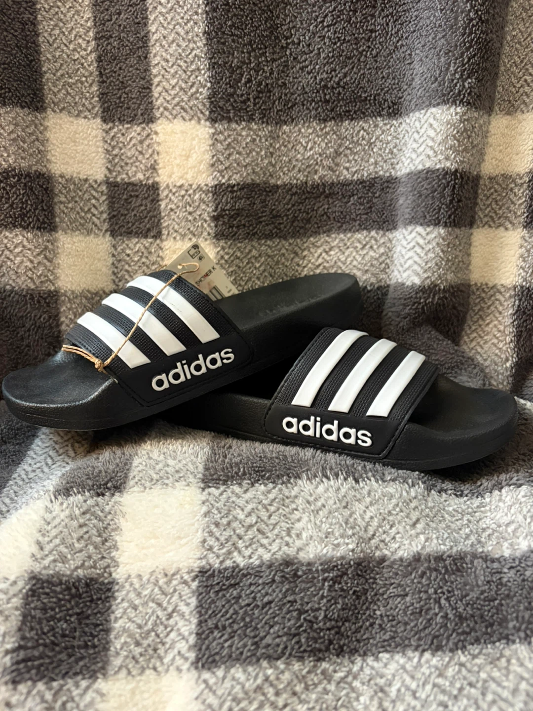 Adidas Adilette Shower Slides Black Size 2 - photo 3