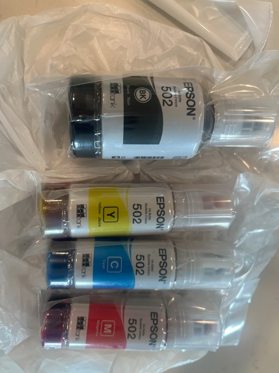 Epson 502 Ink Bottle Set - Cyan, Yellow, Magenta, Black - photo 2
