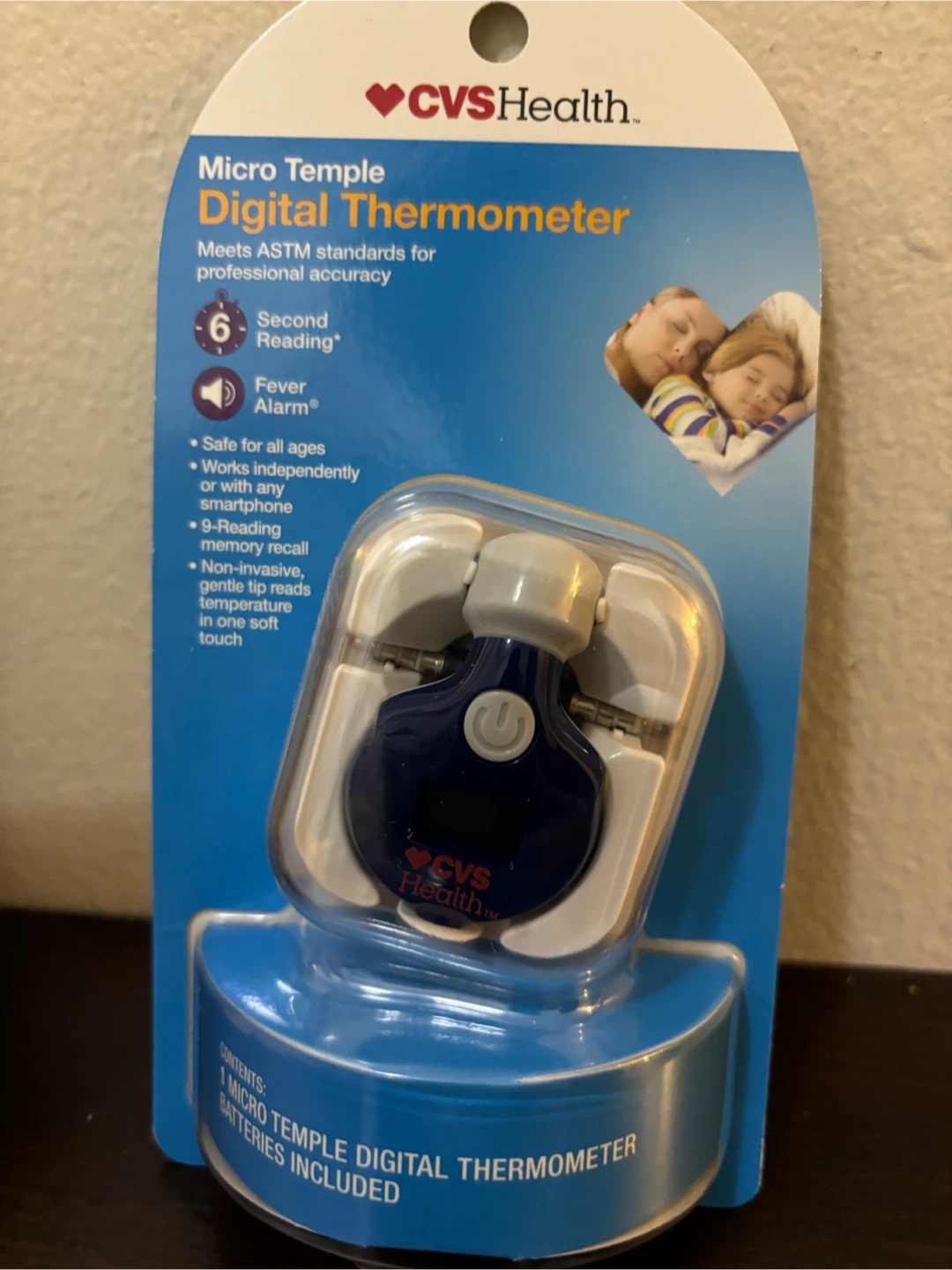 NEW-CVS Health Micro Temple Digital Thermometer