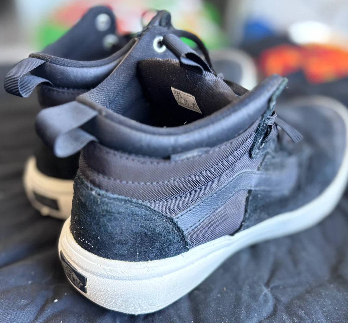 Vans Ultracush Sk8-Hi Black Suede Men's Shoes
