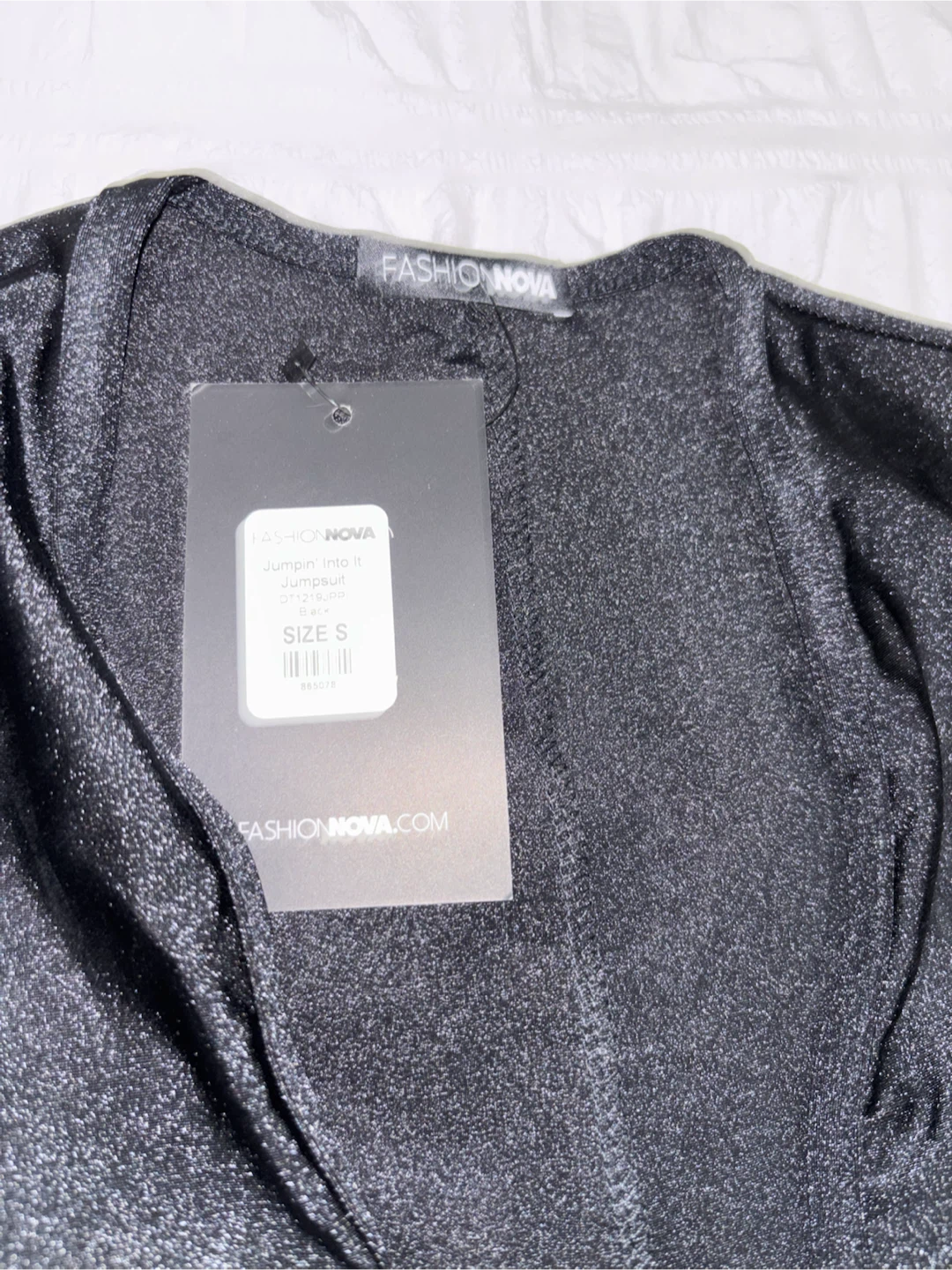 Fashion Nova Black Jumpsuit Size S