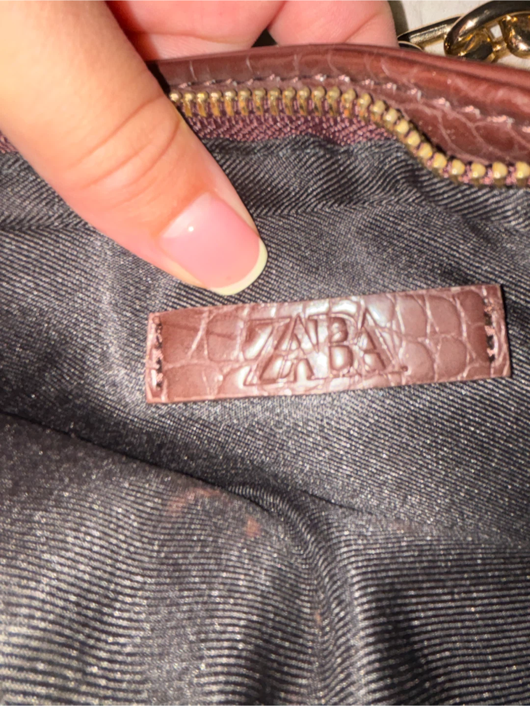 Zara Croc Embossed Shoulder Bag - photo 4
