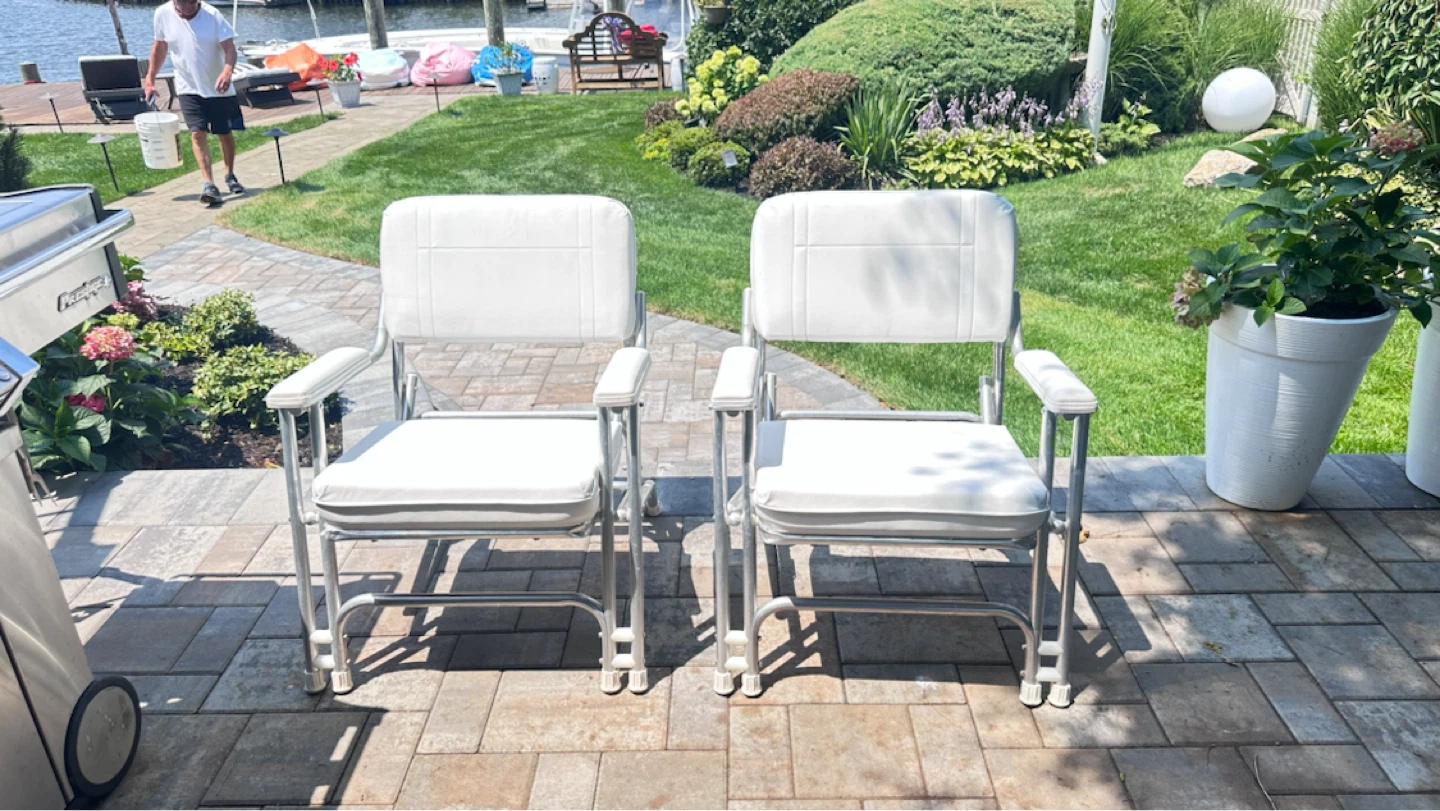 Garelick folding deck chairs