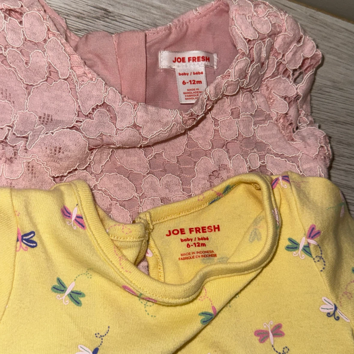 Joefresh 2pcs baby girl 6-12m dresses - photo 2