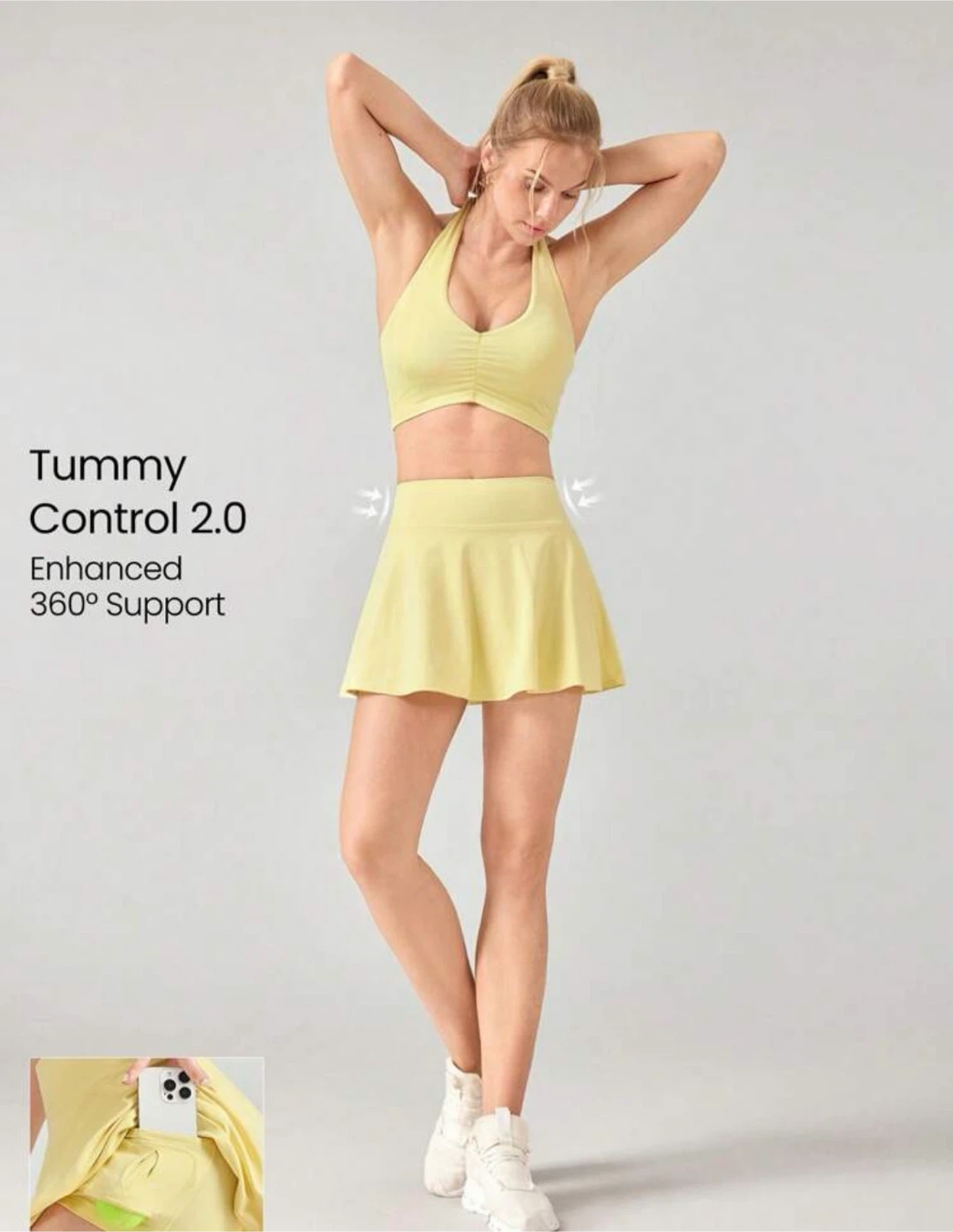 Yellow Tennis Skirt