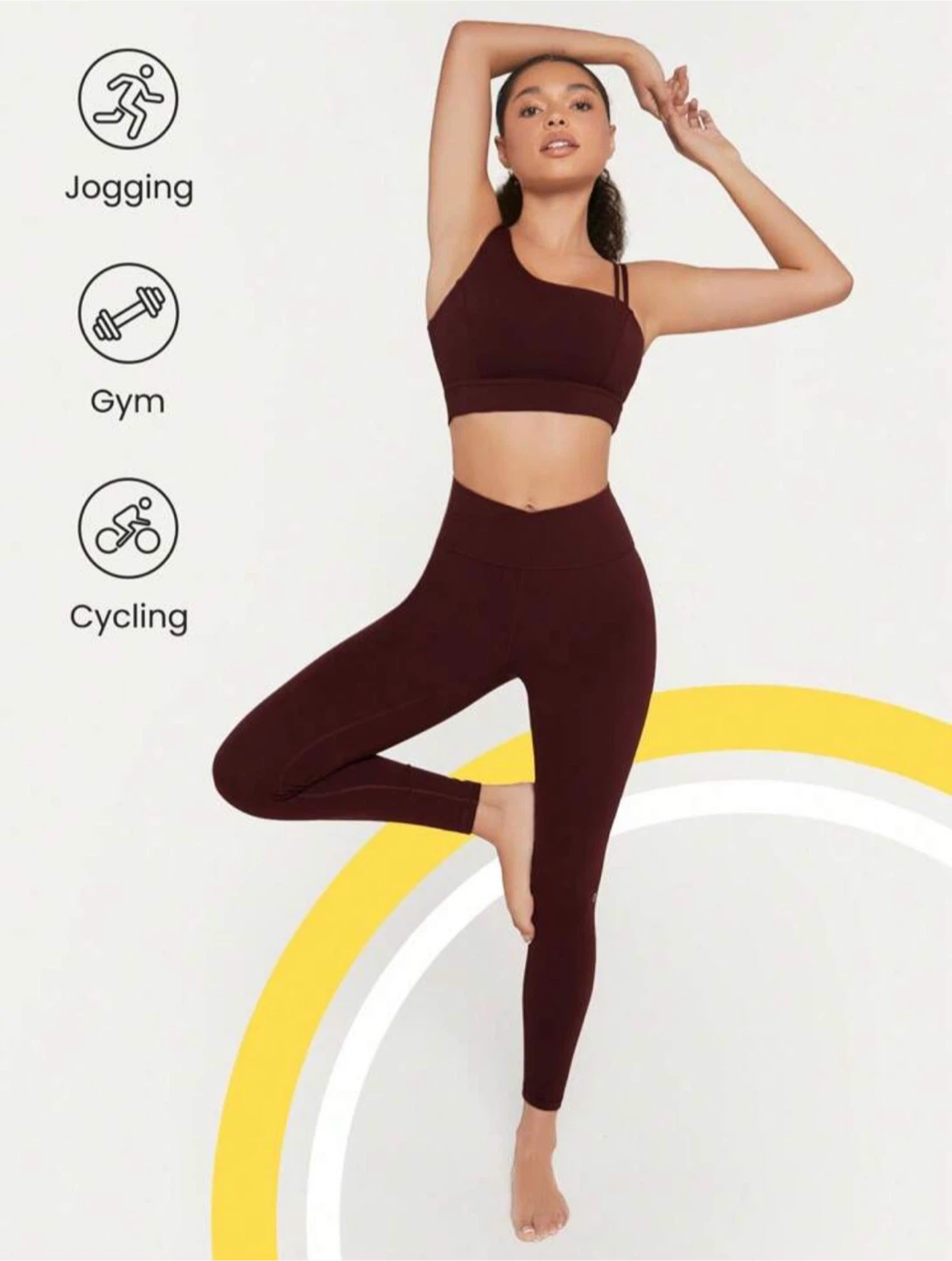 Maroon Activewear Set