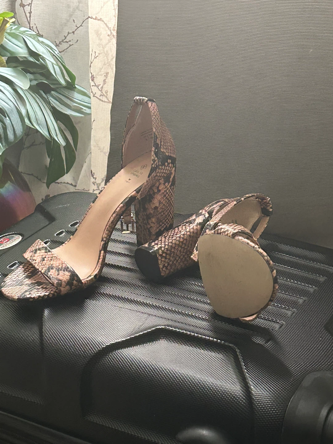 Call It Spring Snakeskin Block Heels - photo 3
