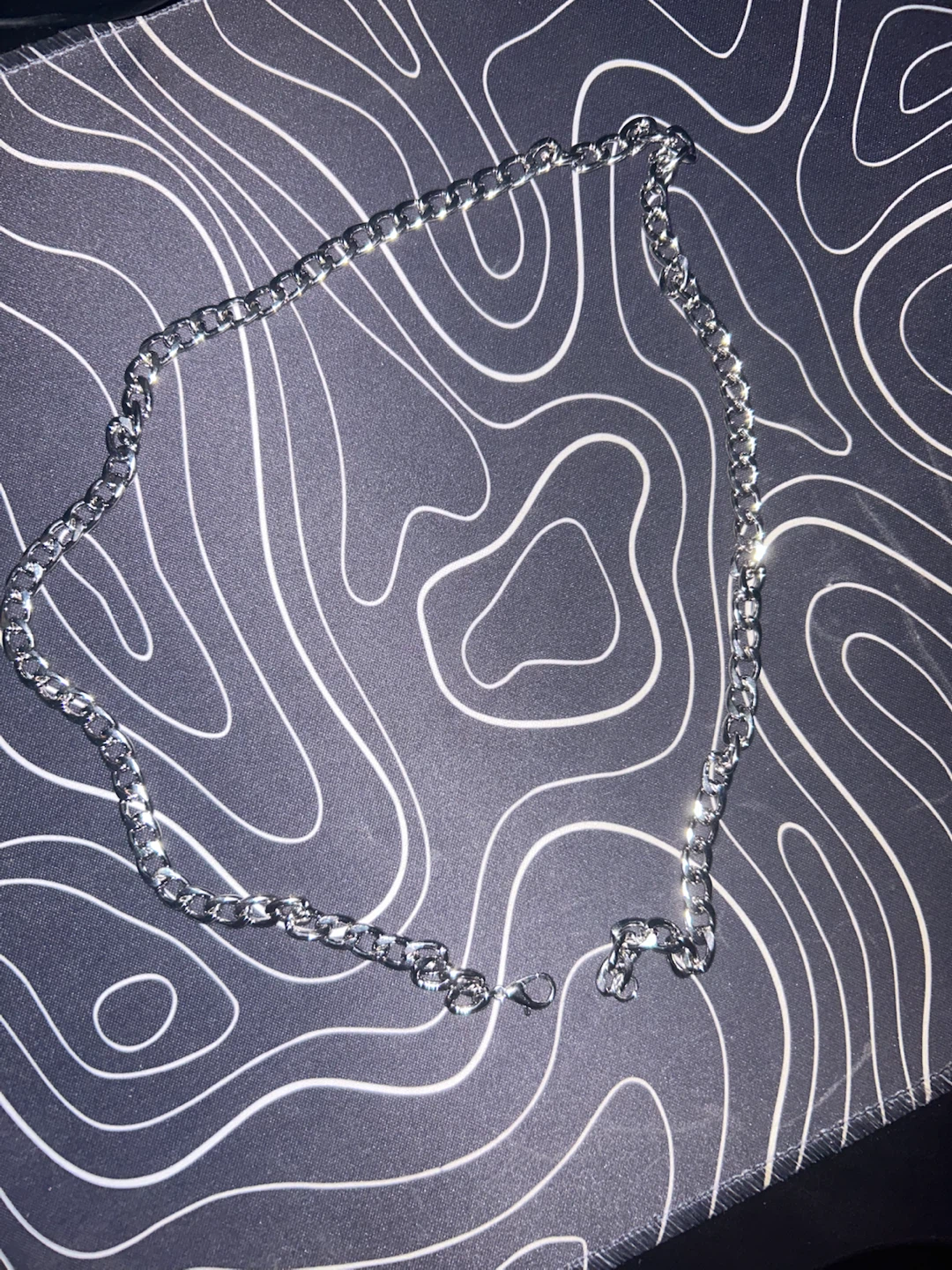 Silver Cuban Chain Necklace