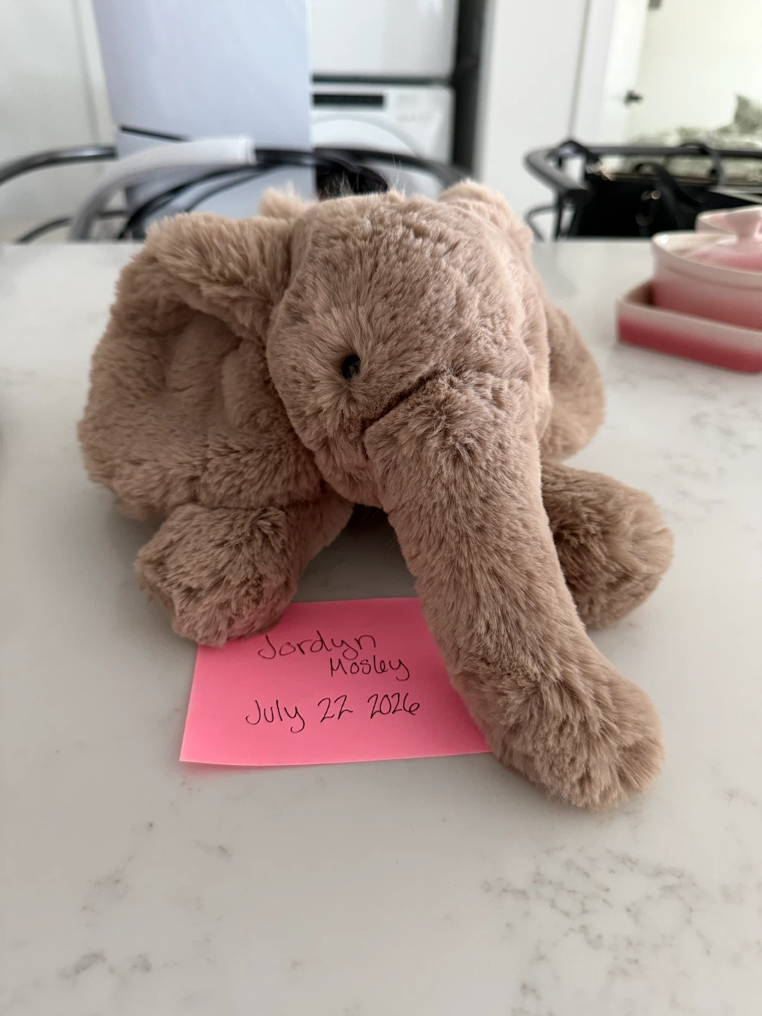 Jellycat Medium smudge elephant