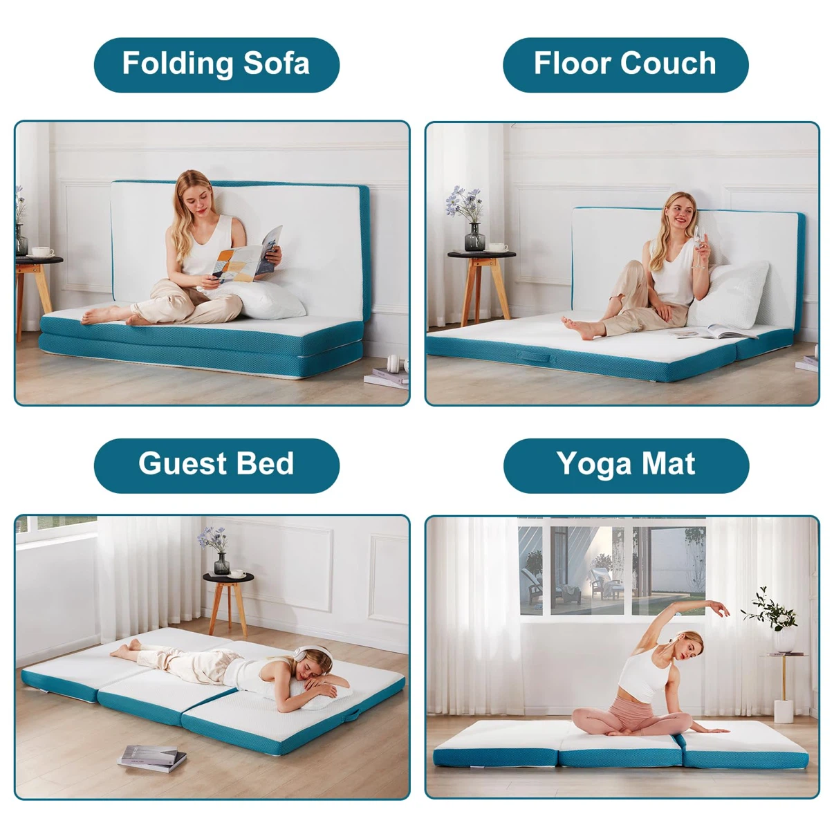 SINWEEK Memory Foam Mattress Pillow & Storage Bag-Full/Double - photo 2