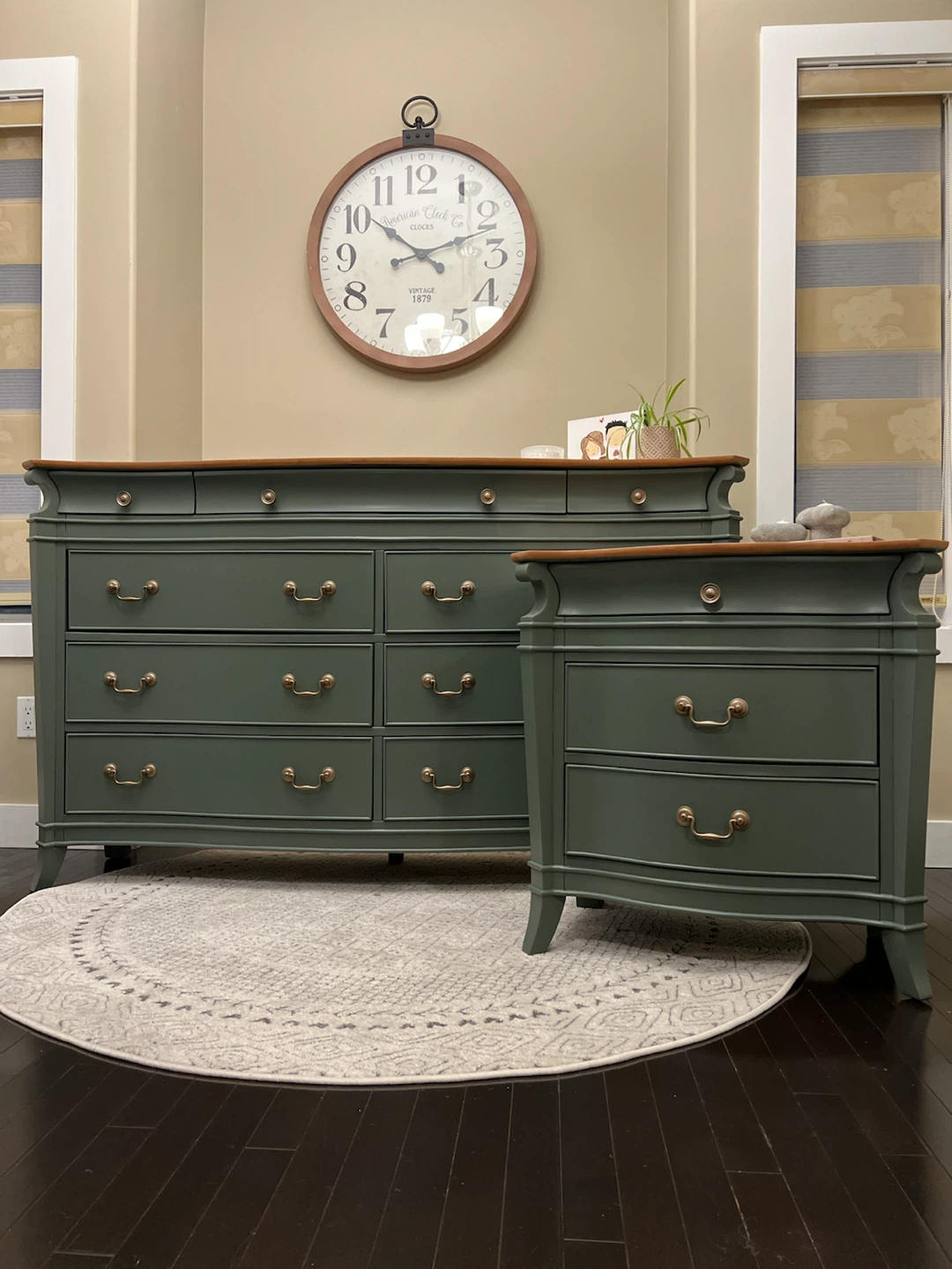 Refinished Dresser + Matching Nightstand - photo 2