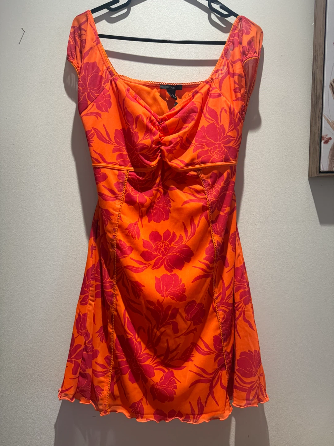 Floral Mesh Dress Xl