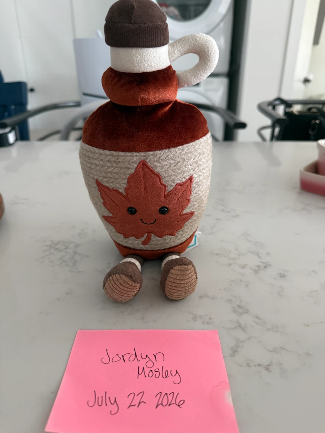 Jellycat Maple Syrup Bottle Plush Toy