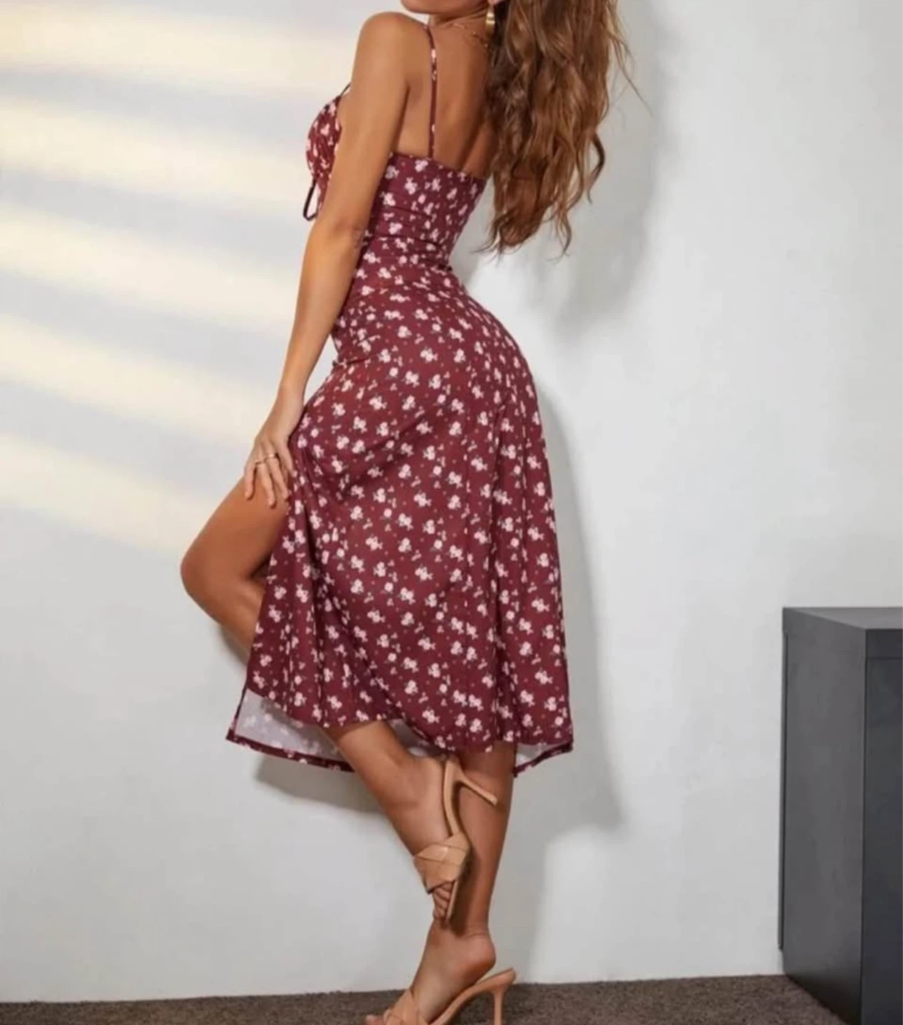 Women's Floral Print Midi Dress - photo 2