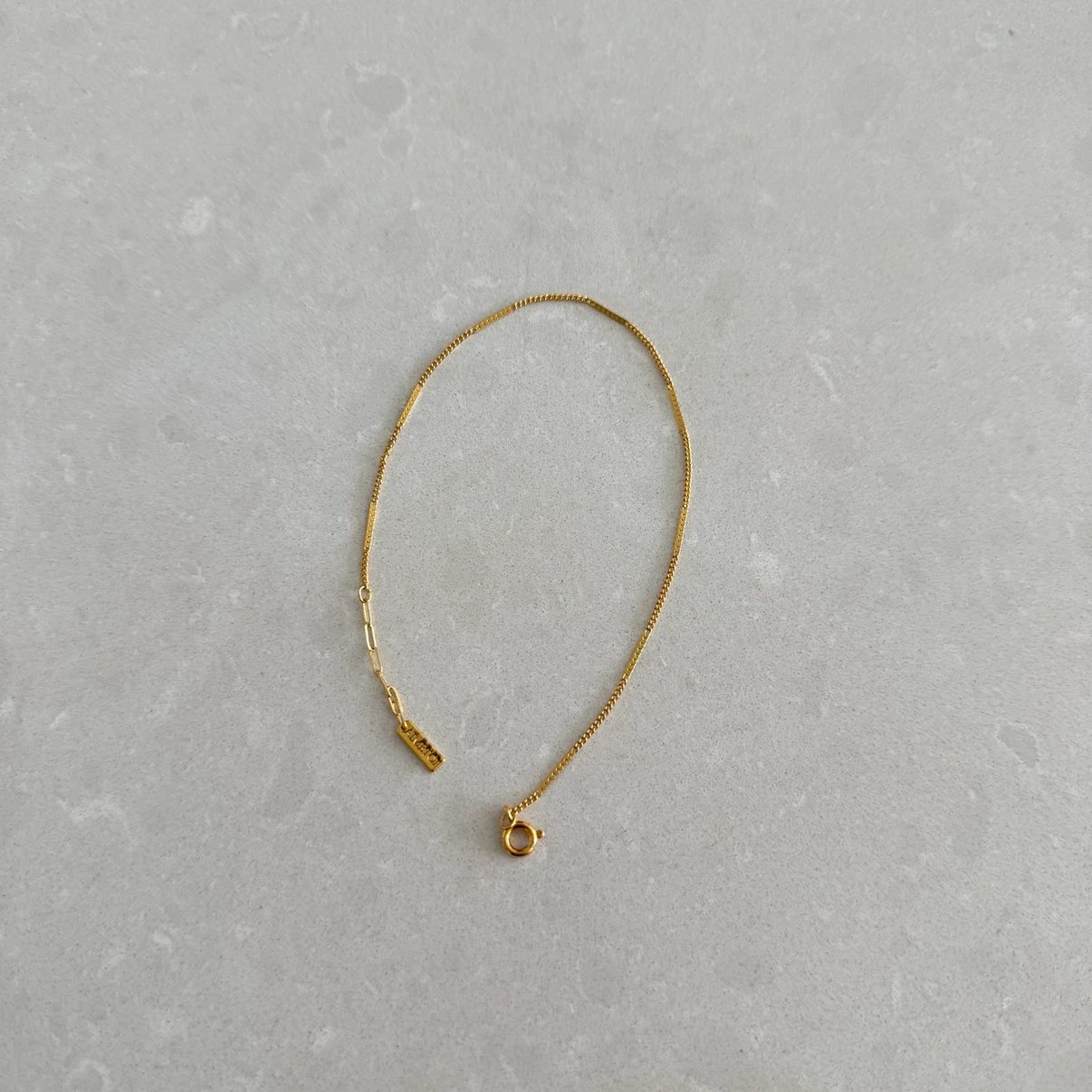 Brass Gold Chain Anklet