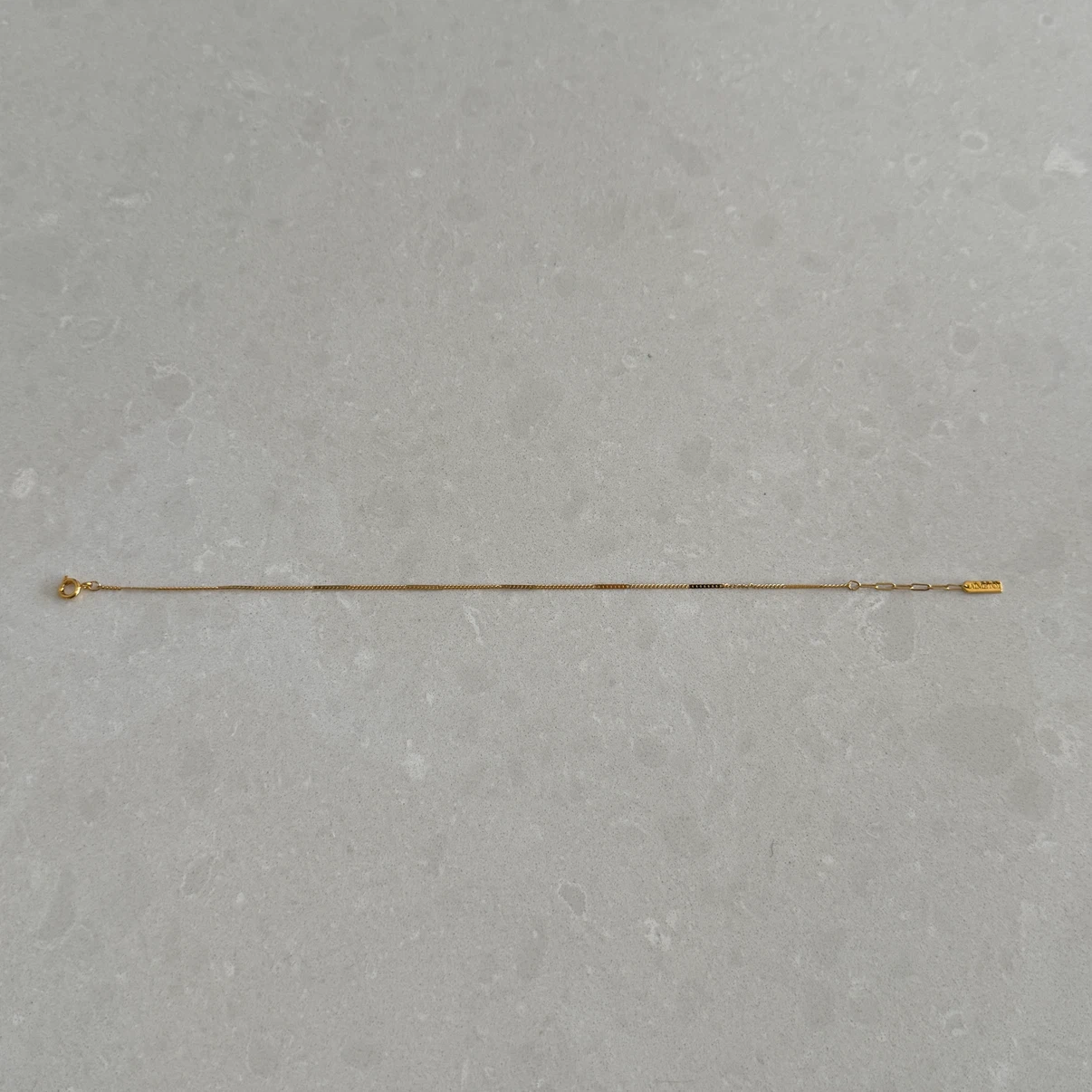 Brass Gold Chain Anklet - photo 4