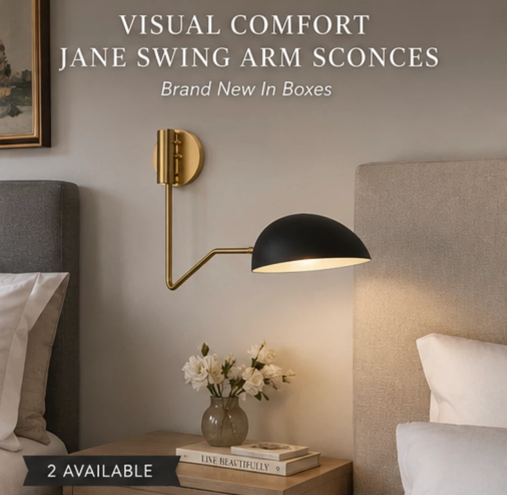 Visual Comfort Jane Swing Arm Sconces - Brand New In Boxes