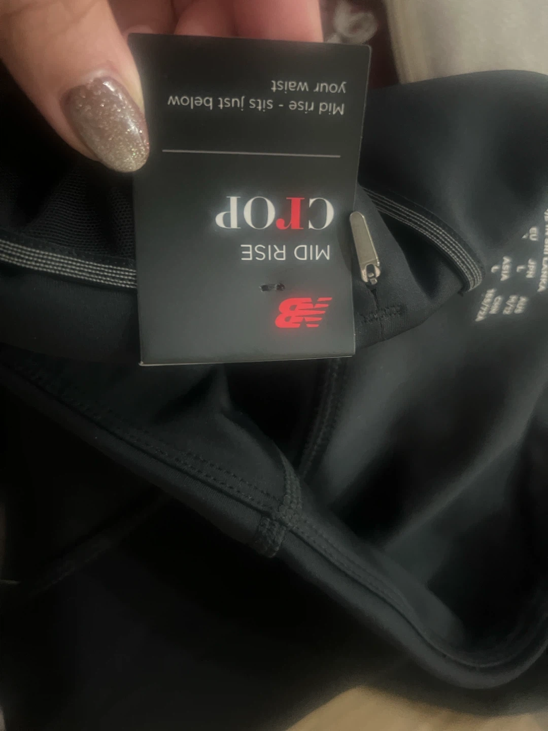 New Balance Crop Leggings - Black - Size M - photo 3