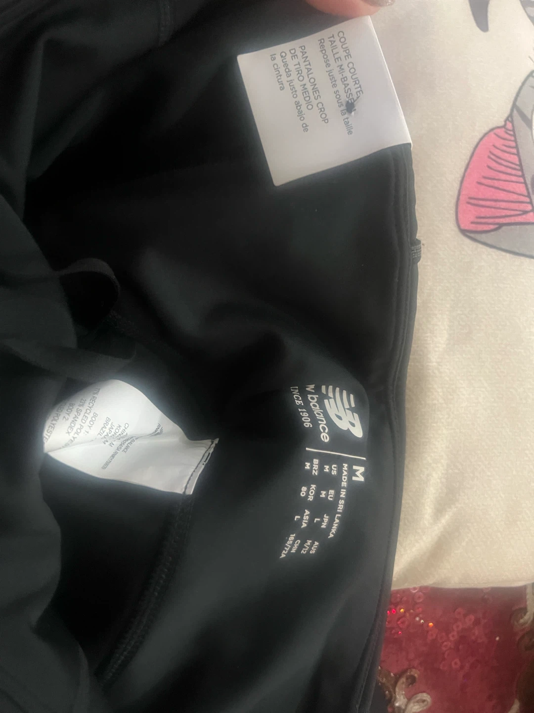 New Balance Crop Leggings - Black - Size M - photo 4