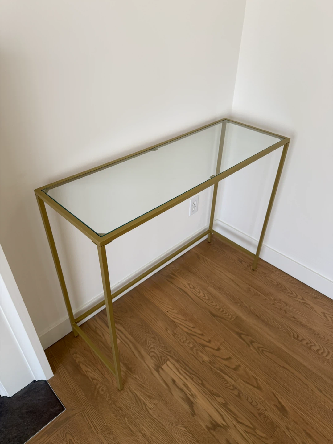✨Modern glass top console table