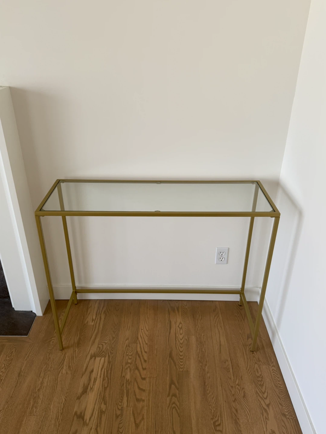 ✨Modern glass top console table - photo 2