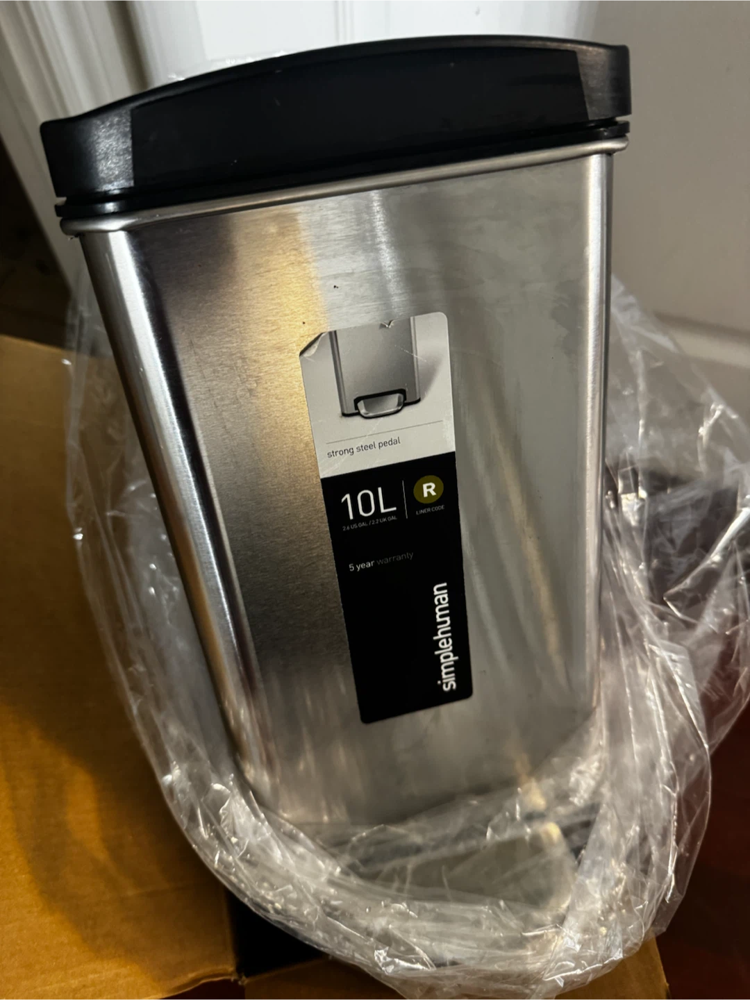 Simplehuman 10L Stainless Steel Slim Step Bin - photo 3