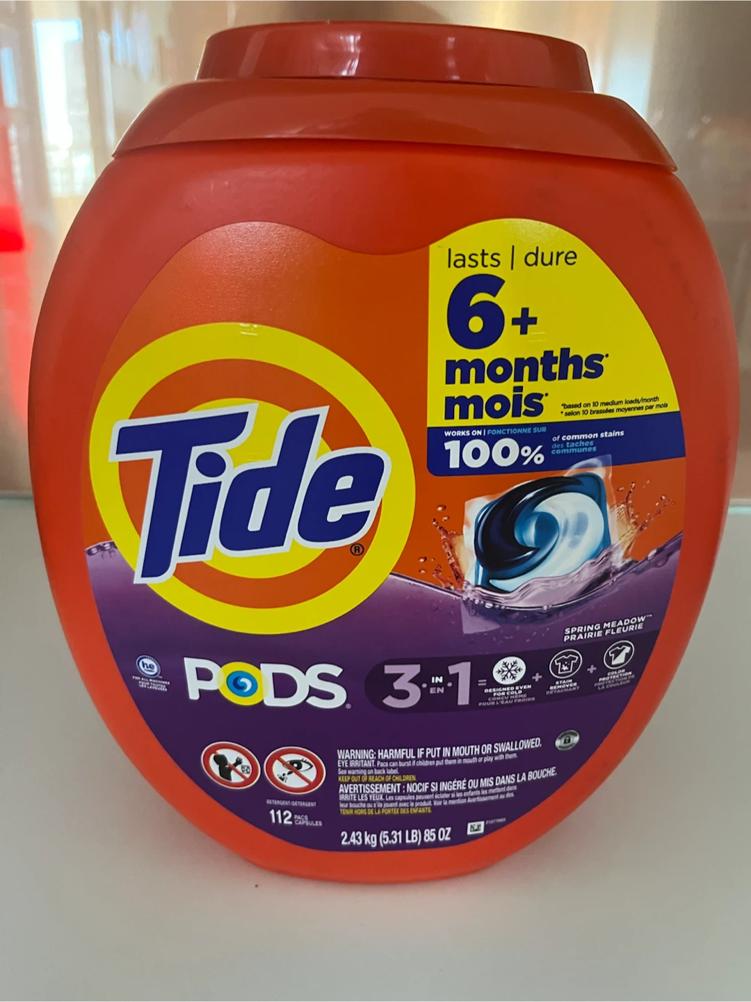 112 Tide pods unopened