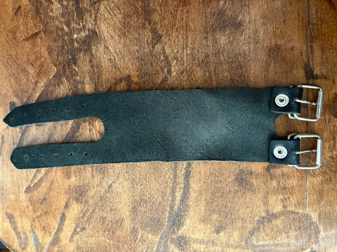 Black Leather Cuff Bracelet - photo 2