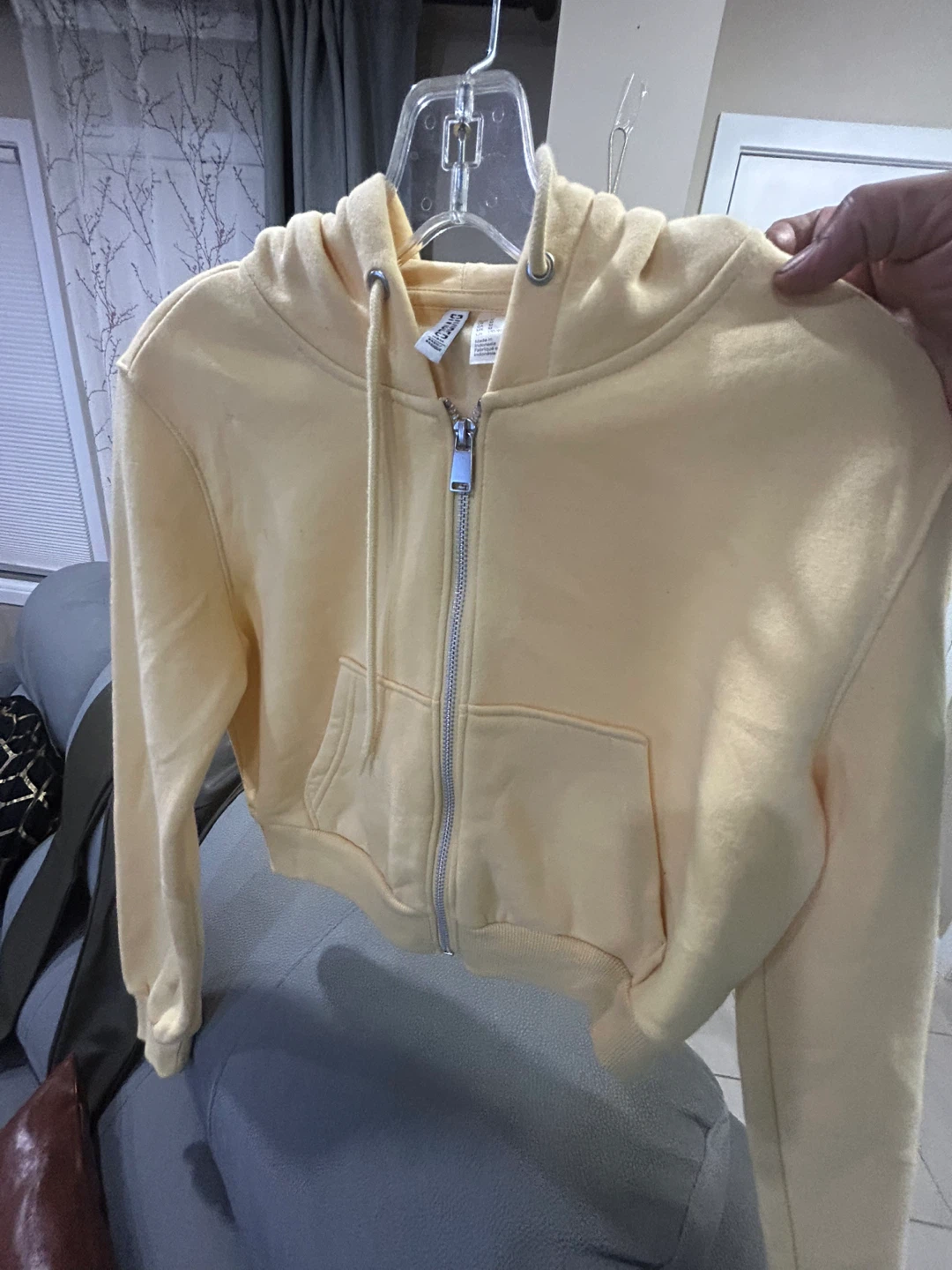 Divided by H&M Yellow Zip-Up Hoodie - photo 4