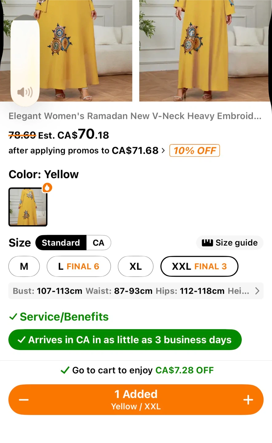 Divided by H&M Yellow Zip-Up Hoodie