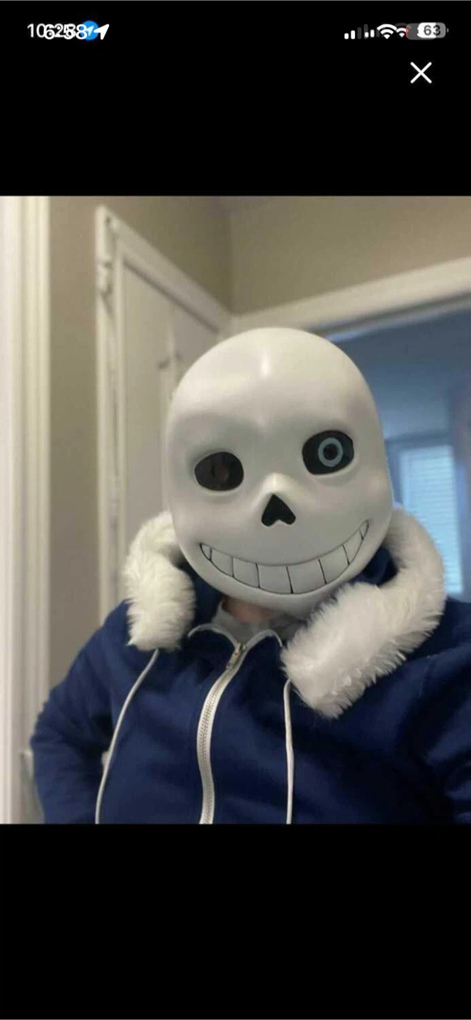 “Sans” skeleton mask and sweater - photo 2