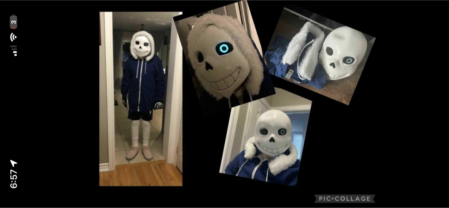 “Sans” skeleton mask and sweater - photo 5