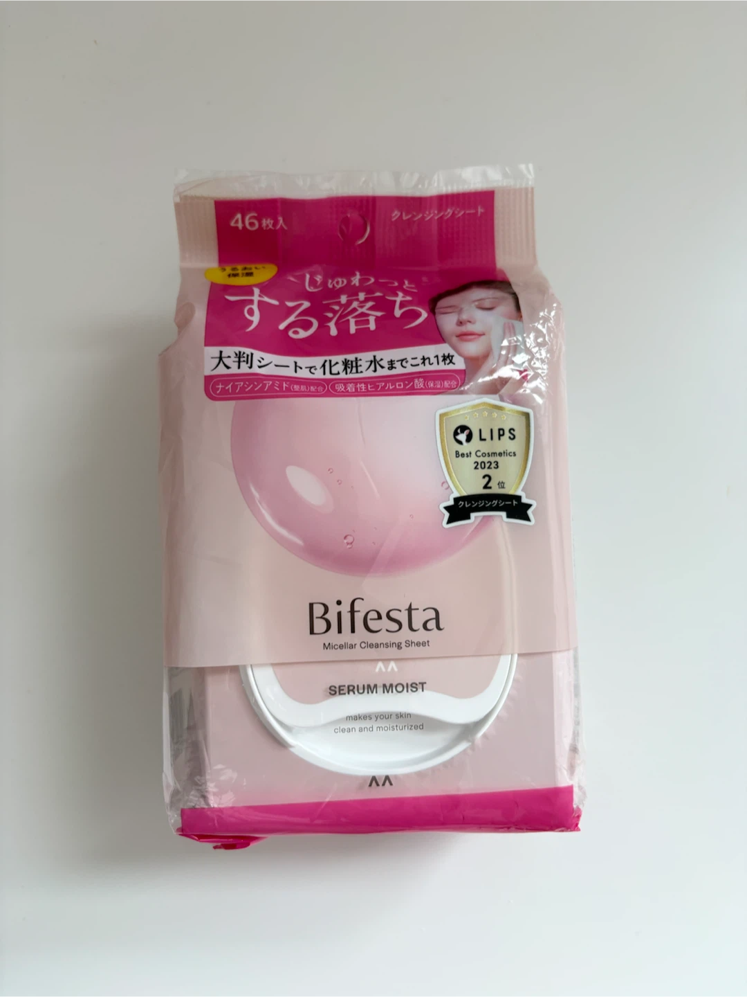 Bifesta Micellar Cleansing Sheets Serum Moist (46 Sheets) 🩷