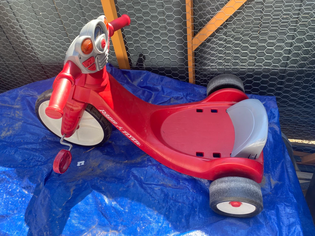 Red Radio Flyer Tricycle with sound