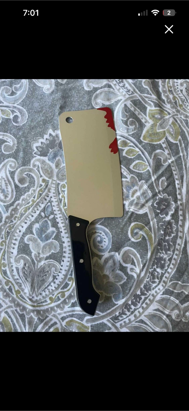 Plastic knife prop/costume accessory + tattoos - photo 2