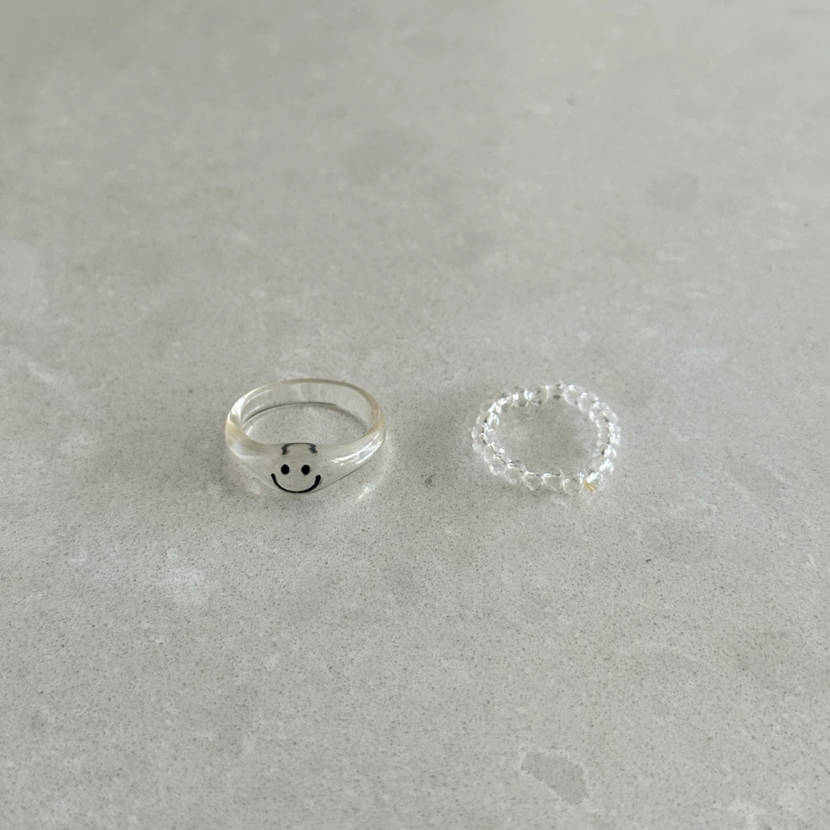 Smiley Face Ring Set Beads ring - photo 5