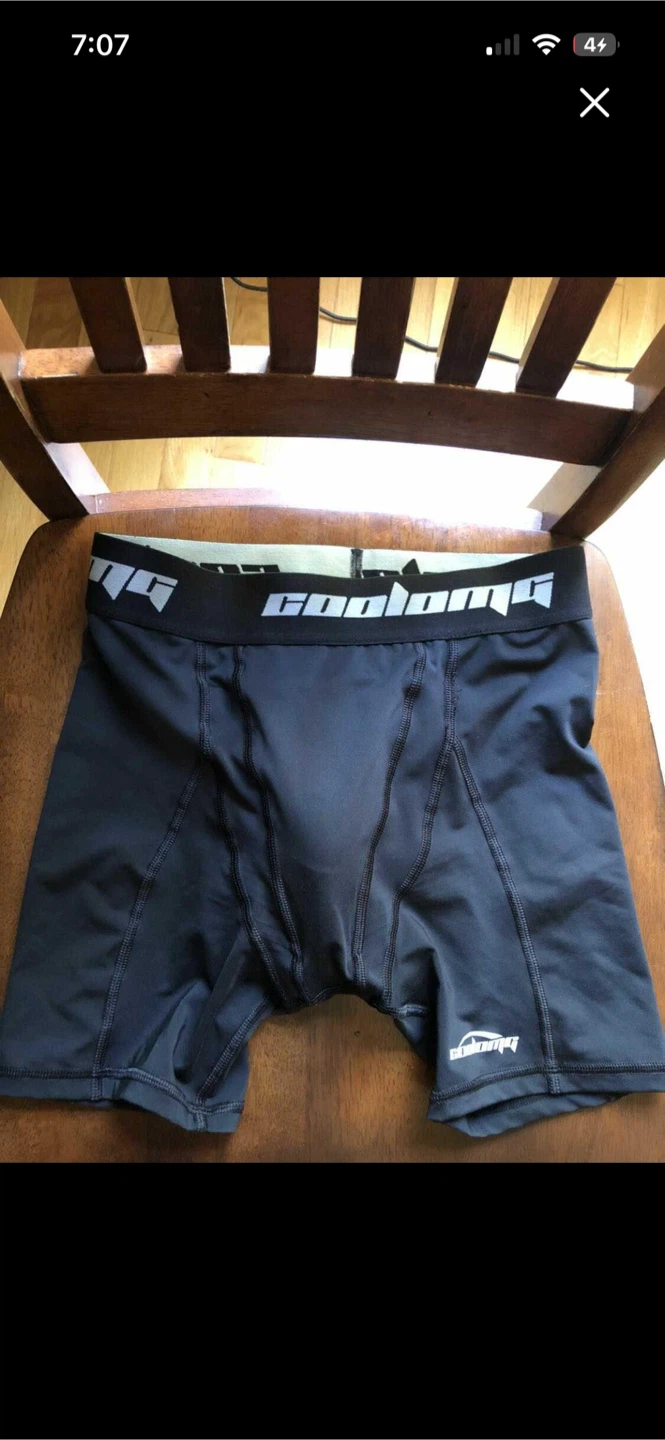 Compression jock shorts with cup - photo 2